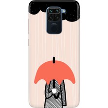 Adasena Xiaomi Redmi Note 9 Kılıf Desenli Baskılı Tpu Rubber Kapak Yağmur