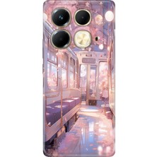 Adasena Infinix Note 40 4g Kılıf Desenli Baskılı Tpu Rubber Kapak Romantik Tren