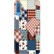 Adasena Samsung Galaxy A7 2018 Kılıf Desenli Baskılı Tpu Rubber Kapak Yama