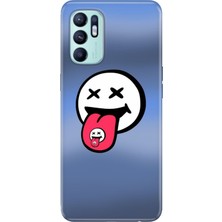 Adasena Oppo Reno 6 Kılıf Desenli Baskılı Tpu Rubber Kapak Smile For You