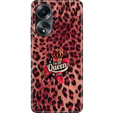 Adasena Oppo A58 Kılıf Desenli Baskılı Tpu Rubber Kapak Queen