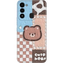 Senada Tecno Spark 8c Kılıf Desenli Baskılı Tpu Rubber Kapak Ayıcık