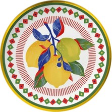 Baci Milano dolce Vita Limon Desenli Servis Tabağı 16 cm