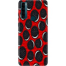 Adasena Tcl 20SE Kılıf Desenli Baskılı Tpu Rubber Kapak Kremalı