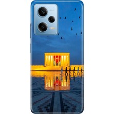Senada Xiaomi Redmi Note 12 Pro 5g Kılıf Desenli Baskılı Tpu Rubber Kapak Atam Anıtkabir