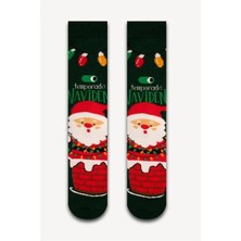 Neşeli Çoraplar Noel Baba  Baca Havlu Çorap