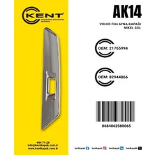  kent volvo fh4 ayna kapağı krom sol