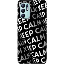 Senada Oppo Reno 6 Kılıf Desenli Baskılı Tpu Rubber Kapak Keep Calm