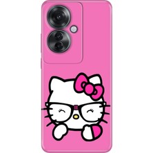 Senada Oppo Reno 11F Kılıf Desenli Baskılı Tpu Rubber Kapak Kitty/go