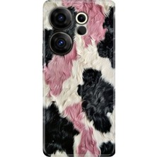 Senada Tecno Camon 20 Premier 5g Kılıf Desenli Baskılı Tpu Rubber Kapak Kıvırcık Kürk