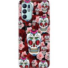 Senada Oppo Reno 6 Kılıf Desenli Baskılı Tpu Rubber Kapak Kabile