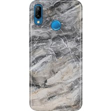 Senada Huawei P20 Lite Kılıf Desenli Baskılı Tpu Rubber Kapak Hyde Mermer