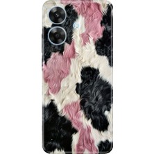Senada Realme Note 60 Kılıf Desenli Baskılı Tpu Rubber Kapak Kıvırcık Kürk