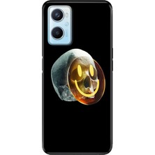 Senada Oppo A96 Kılıf Desenli Baskılı Tpu Rubber Kapak Iskeletin Gülüşü