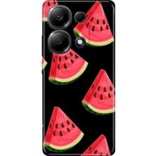 Senada Xiaomi Redmi Note 13 Pro 4g Kılıf Desenli Baskılı Tpu Rubber Kapak Karpuz Dilimi