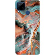 Senada Realme C21Y - C25Y Kılıf Desenli Baskılı Tpu Rubber Kapak Karma Ametist