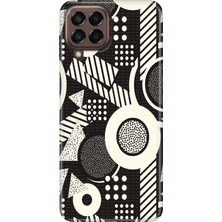 Senada Samsung Galaxy A22 Kılıf Desenli Baskılı Tpu Rubber Kapak Geomet