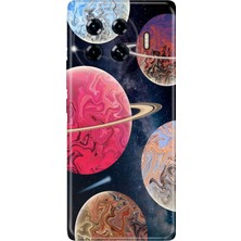Senada Tecno Spark 20 Pro Plus+ Kılıf Desenli Baskılı Tpu Rubber Kapak Go Space