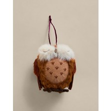 Empressco Keçe Baykuş Yılbaşı Ağacı Süsü, Kahverengi, Sıcak ve Sevimli Dekorasyon Parçası