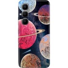 Senada Infinix Hot 60 Kılıf Desenli Baskılı Tpu Rubber Kapak Go Space