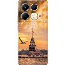 Senada Infinix Note 40 4g Kılıf Desenli Baskılı Tpu Rubber Kapak Kız Kulesinde