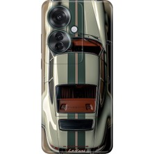 Senada Oppo Reno 11F Kılıf Desenli Baskılı Tpu Rubber Kapak Klasik Araba