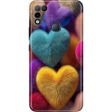 Senada Infinix Hot 10 Play Kılıf Desenli Baskılı Tpu Rubber Kapak Fluffy
