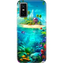 Senada Infinix Gt 30 Pro Kılıf Desenli Baskılı Tpu Rubber Kapak Island