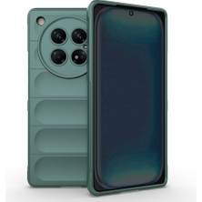 Zore Infinix Zero 40 5g Kılıf Esnek Tpu Oyuklu Arka Yüzey Tasarımlı Vlmt Etnik Silikon Kapak - Koyu Yeşil