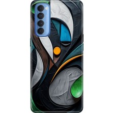 Senada Oppo Reno 4 Pro Kılıf Desenli Baskılı Tpu Rubber Kapak Fortuna