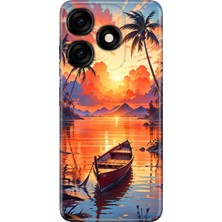 Senada Tecno Spark 10 4g - 10C Kılıf Desenli Baskılı Tpu Rubber Kapak Hadi Tatile