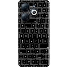 Senada Infinix Smart 8 - 8 Pro Kılıf Desenli Baskılı Tpu Rubber Kapak Klavye