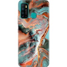 Senada Infinix Hot 9 Kılıf Desenli Baskılı Tpu Rubber Kapak Karma Ametist