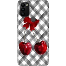 Senada General Mobile Gm 21 Plus Kılıf Desenli Baskılı Tpu Rubber Kapak Kiraz Masası