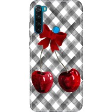 Senada Xiaomi Redmi Note 8 Kılıf Desenli Baskılı Tpu Rubber Kapak Kiraz Masası