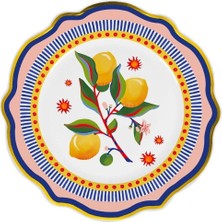 Baci Milano dolce Vita Limon Desenli Yemek Tabağı 27 cm