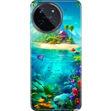 Senada Realme 11 4g Kılıf Desenli Baskılı Tpu Rubber Kapak Island
