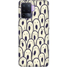 Senada Oppo Reno 5 Lite Kılıf Desenli Baskılı Tpu Rubber Kapak Halloween