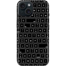 Senada iPhone 14 Kılıf Desenli Baskılı Tpu Rubber Kapak Klavye