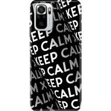 Senada Xiaomi Redmi Note 10 - 10S Kılıf Desenli Baskılı Tpu Rubber Kapak Keep Calm