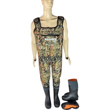 Seamansub 5mm Neopren Tulum Cizme 1200 gr Thinsulate Yalitim Saz Desen