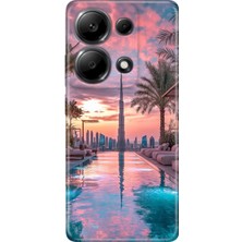 Adasena Xiaomi Redmi Note 13 Pro 4g Kılıf Desenli Baskılı Tpu Rubber Kapak Luxury Dubai