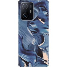 Xiaomi Mi 11T Pro Kılıf Desenli Baskılı Tpu Rubber Kapak Mavi Marine