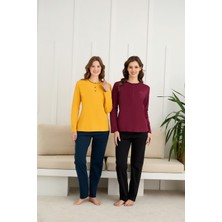 Nightlove Kadın Uzun Kollu Pijama Takımı