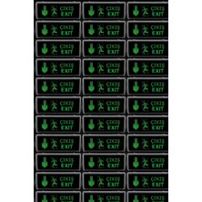 Cata LED Işıklı Acil Çıkış Exıt Levhası Aşağı Yön (10 Adet) Kurumsal