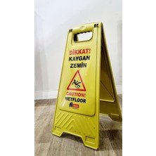 Dikkat Kaygan Zemin Uyarı Levhası