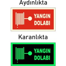 Fotolümen Fosforlu Yangın Dolabı Yön Levhası