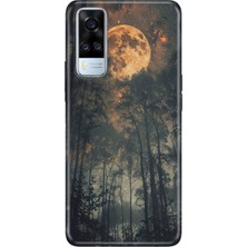 Adasena Vivo Y51 Kılıf Desenli Baskılı Tpu Rubber Kapak Korkutan Orman