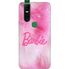 Adasena Infinix S5 Pro Kılıf Desenli Baskılı Tpu Rubber Kapak Pink Barb