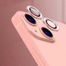 Zore iPhone 13 Mini Uyumlu Vlmt Cl-07 Kamera Lens Koruyucu-Rose Gold